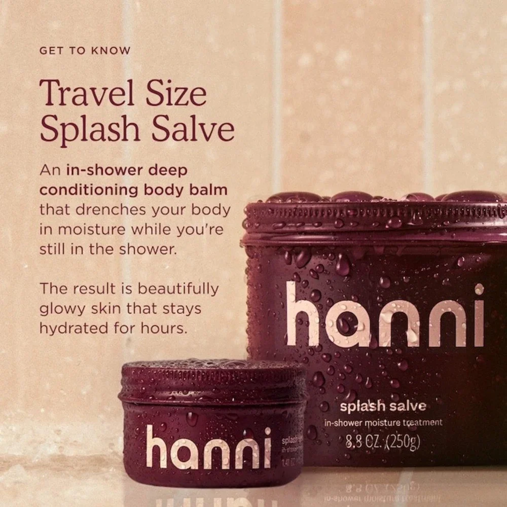 NEW Hanni Splash Salve In-Shower Deep Conditioning Body Balm 1.41oz 40g